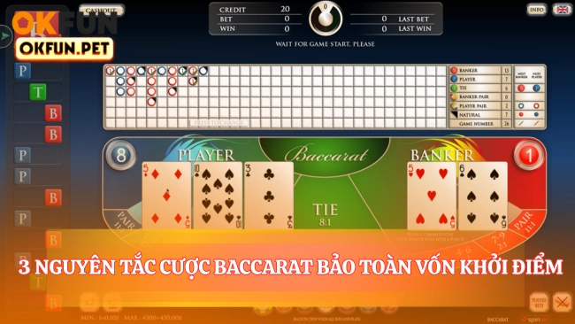 3 Nguyên Tắc Cược Baccarat Bảo Toàn Vốn Khởi Điểm